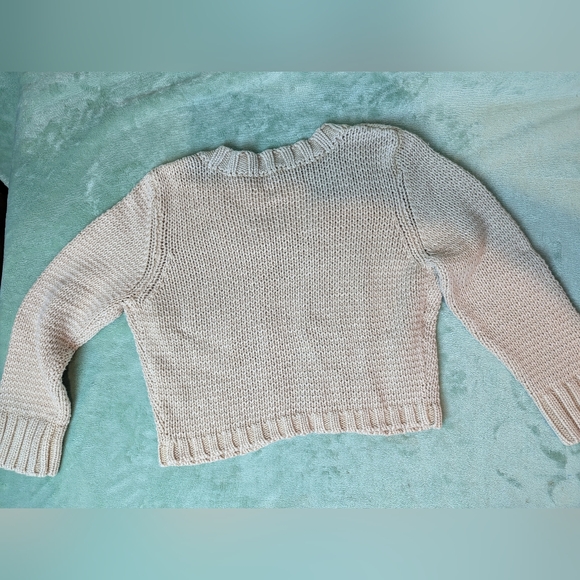 Y2K Gilly Hicks Cropped Knit Bedazzled Cardigan Women's Large NWT - Picture 4 of 4